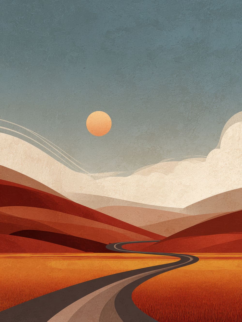 Tableau Paysage Minimaliste