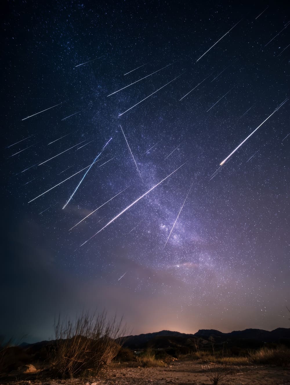 Tableau Pluie D’Étoiles Filantes