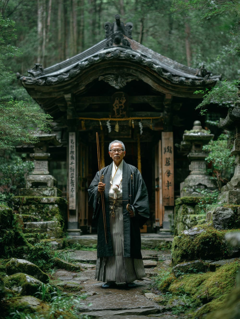 Tableau Prêtre Shinto (Kannushi)