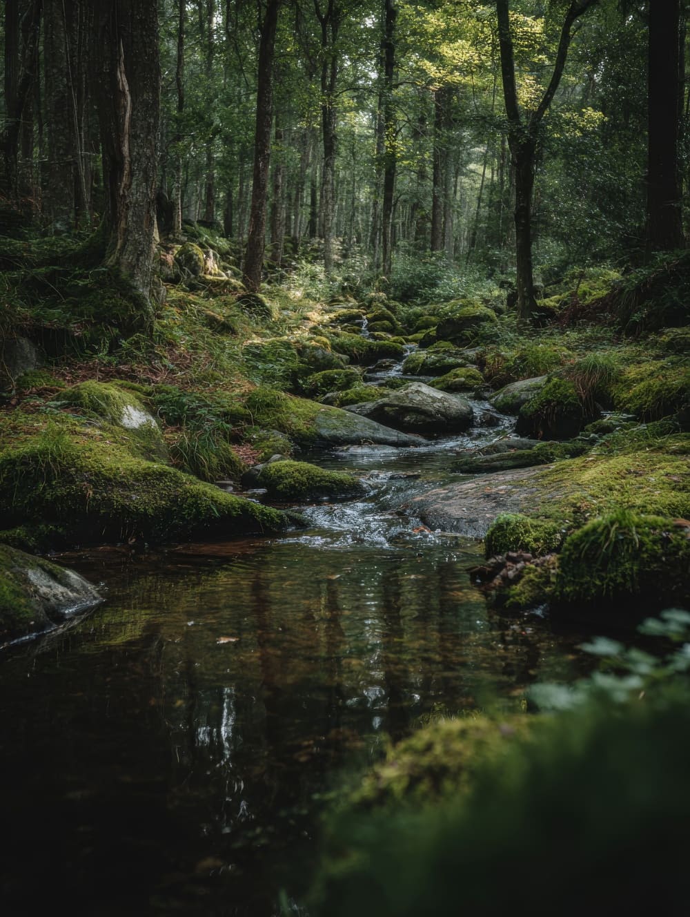 Tableau Ruisseau en Foret