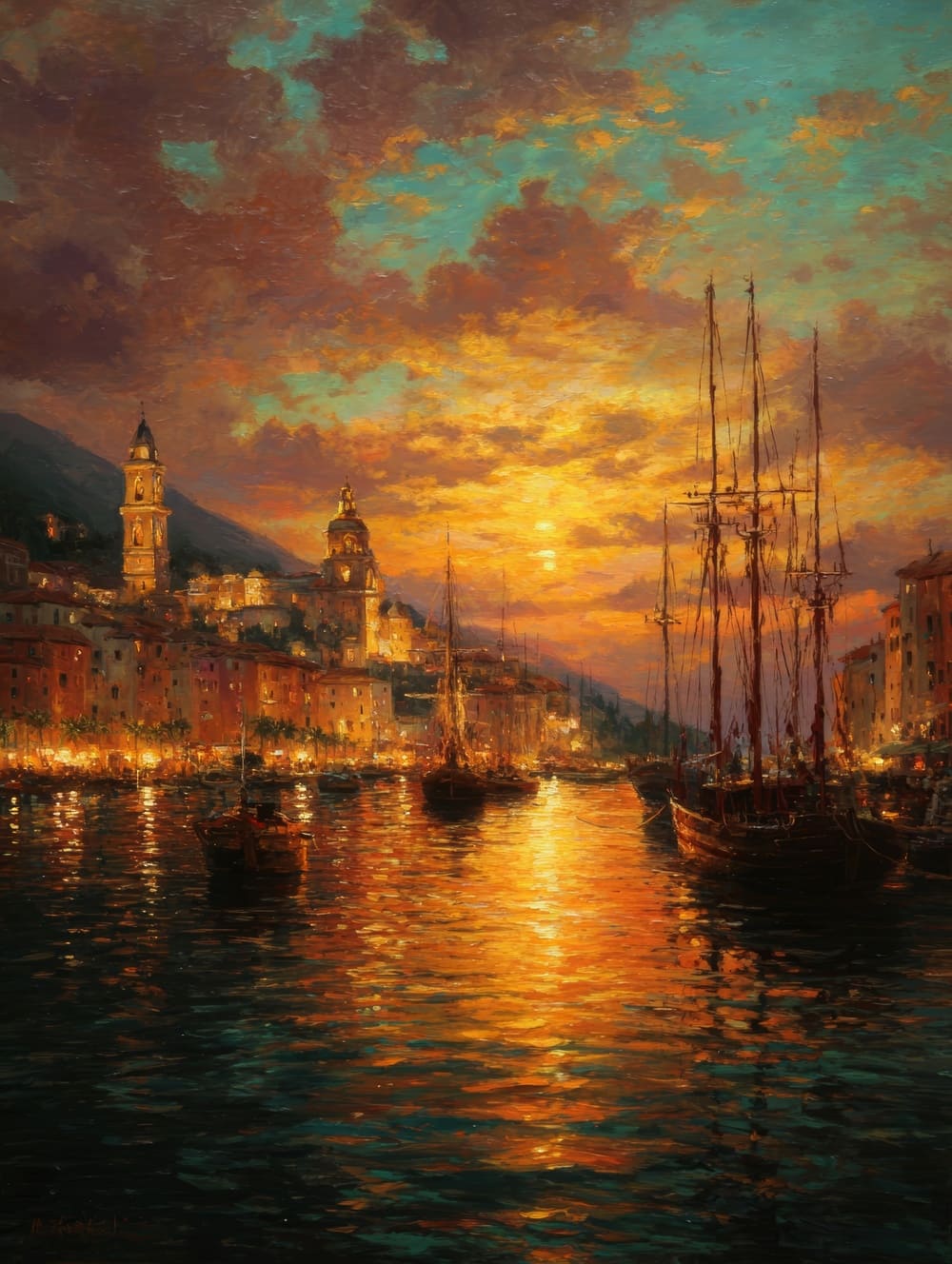 Tableau Saint-Tropez Baroque