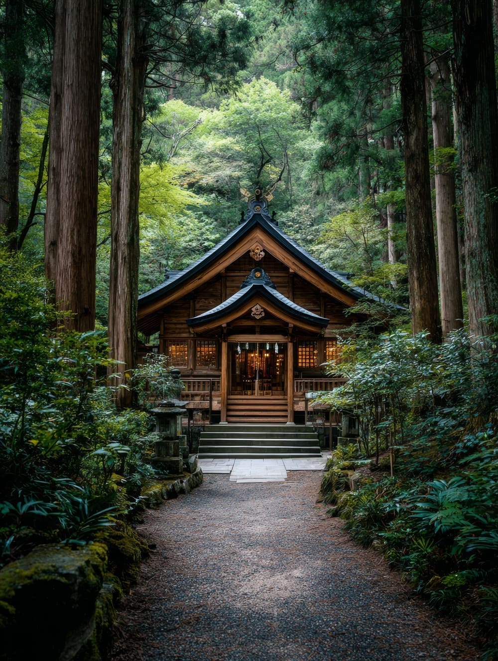 Tableau Sanctuaire Shinto