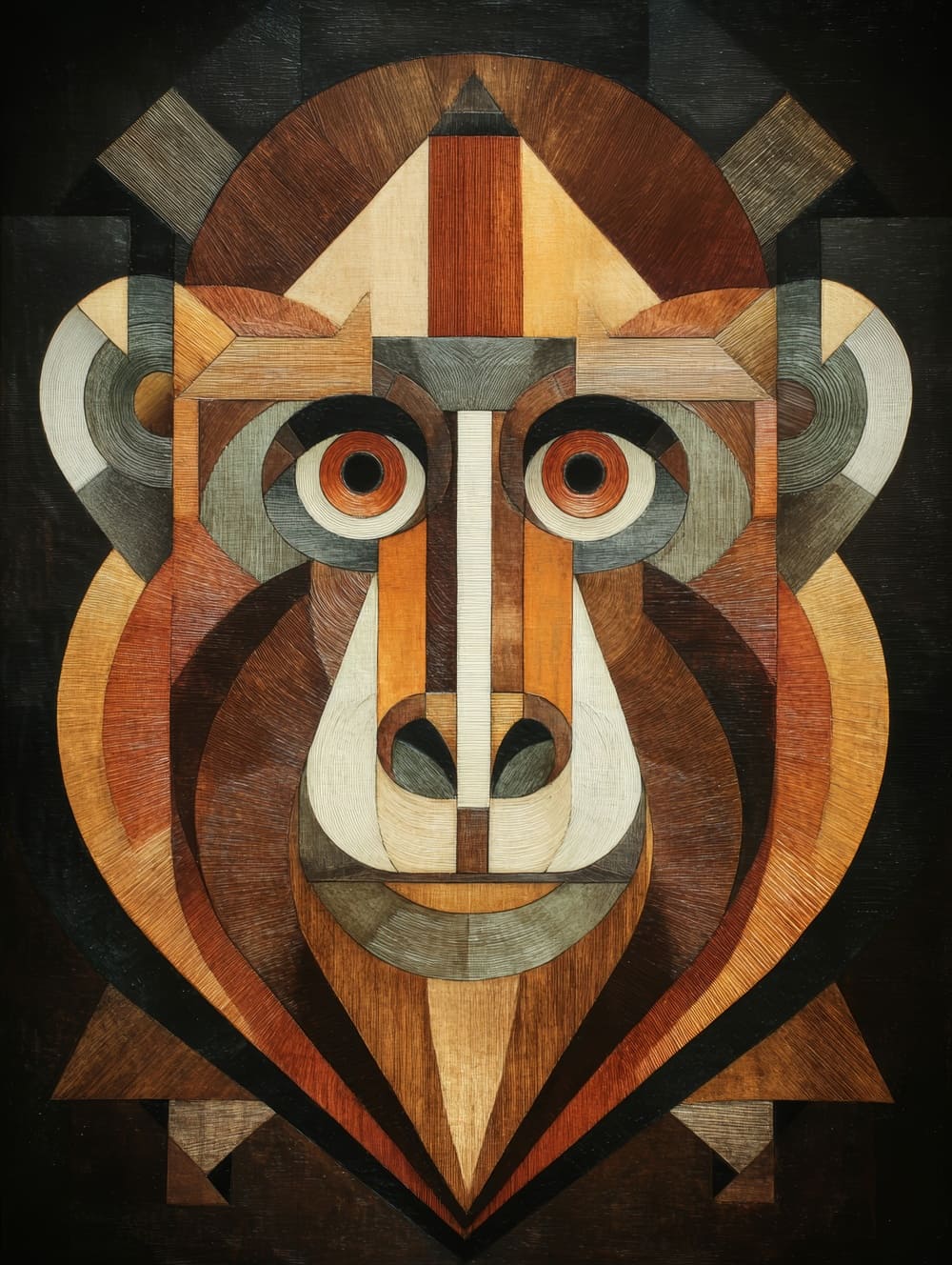 Tableau Singe Art Déco