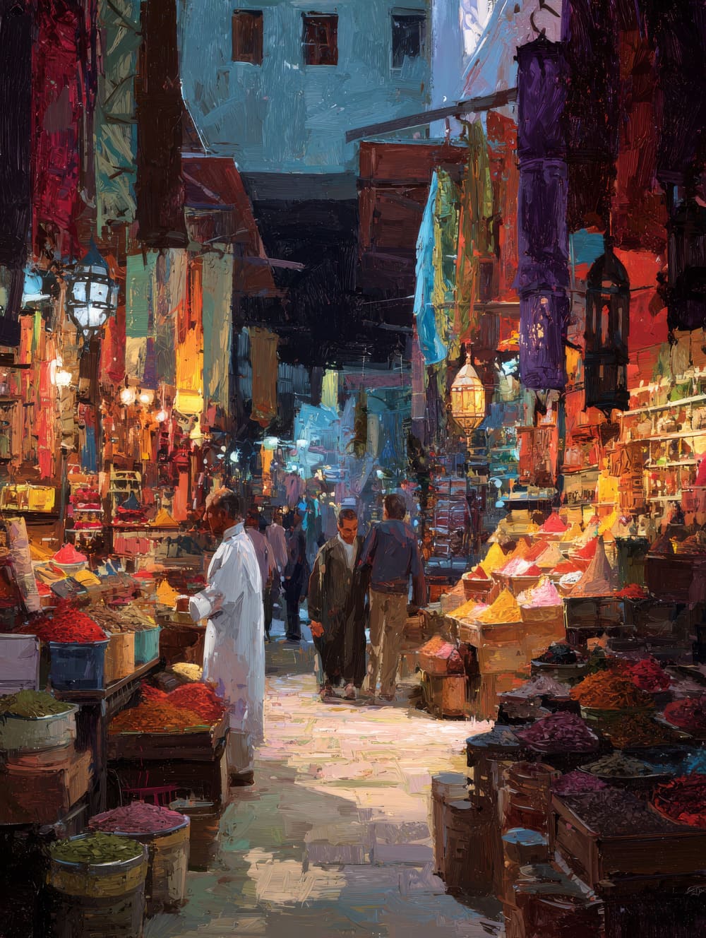 Tableau Souk Oriental