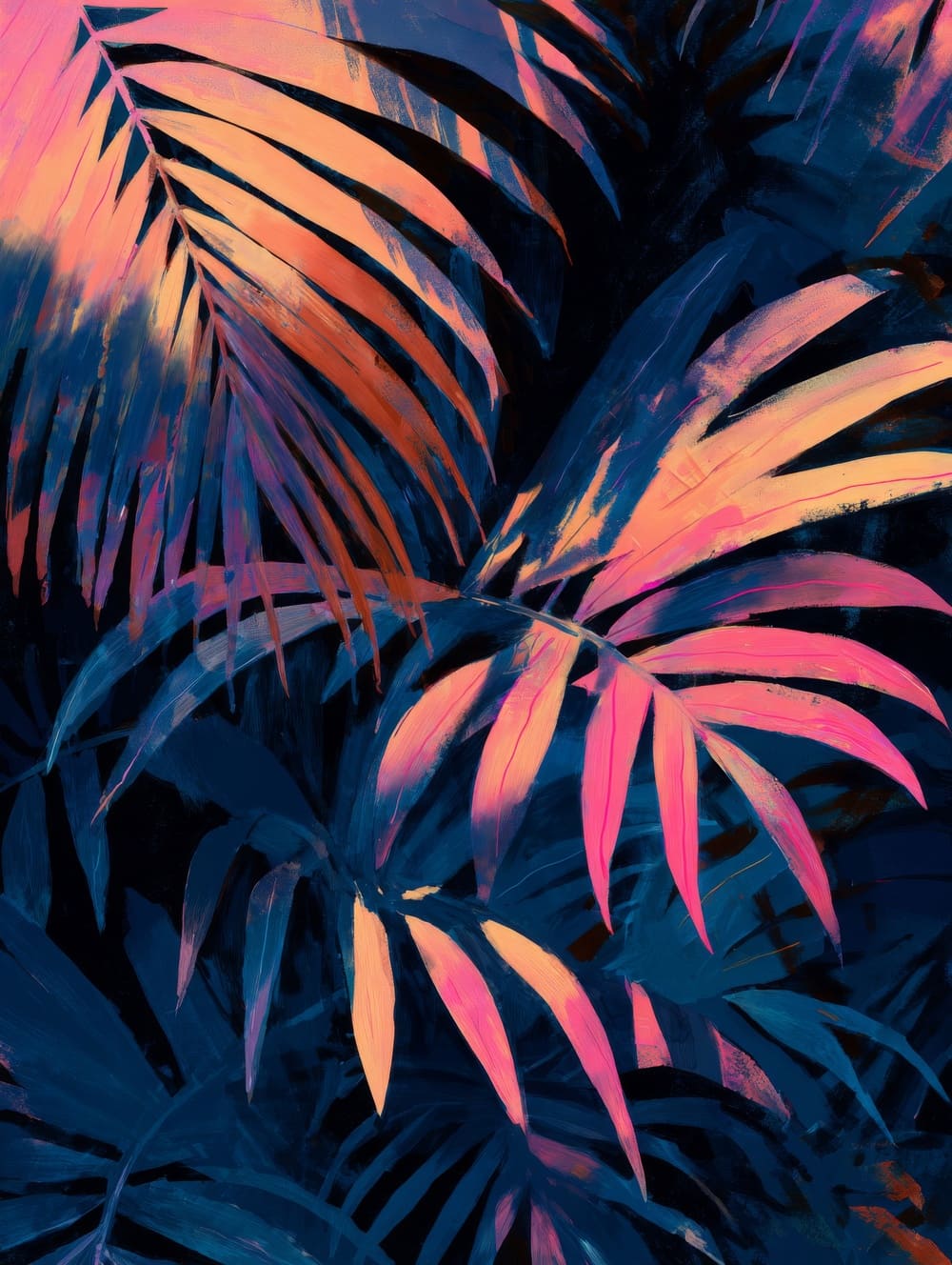 Tableau Tahiti Abstrait