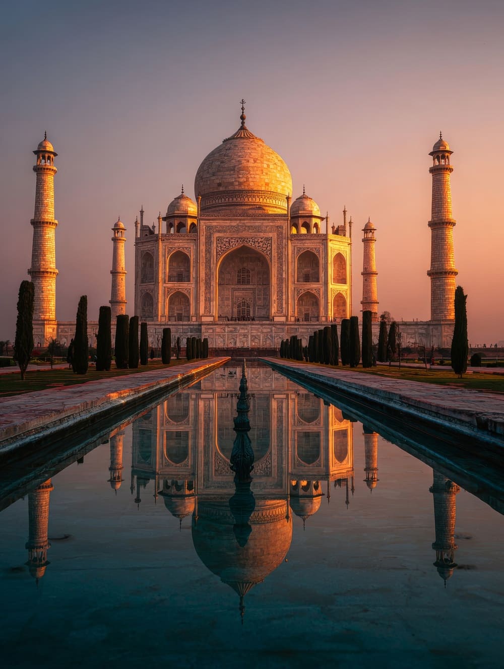 Tableau Taj Mahal Majestueux (Amour Éternel)