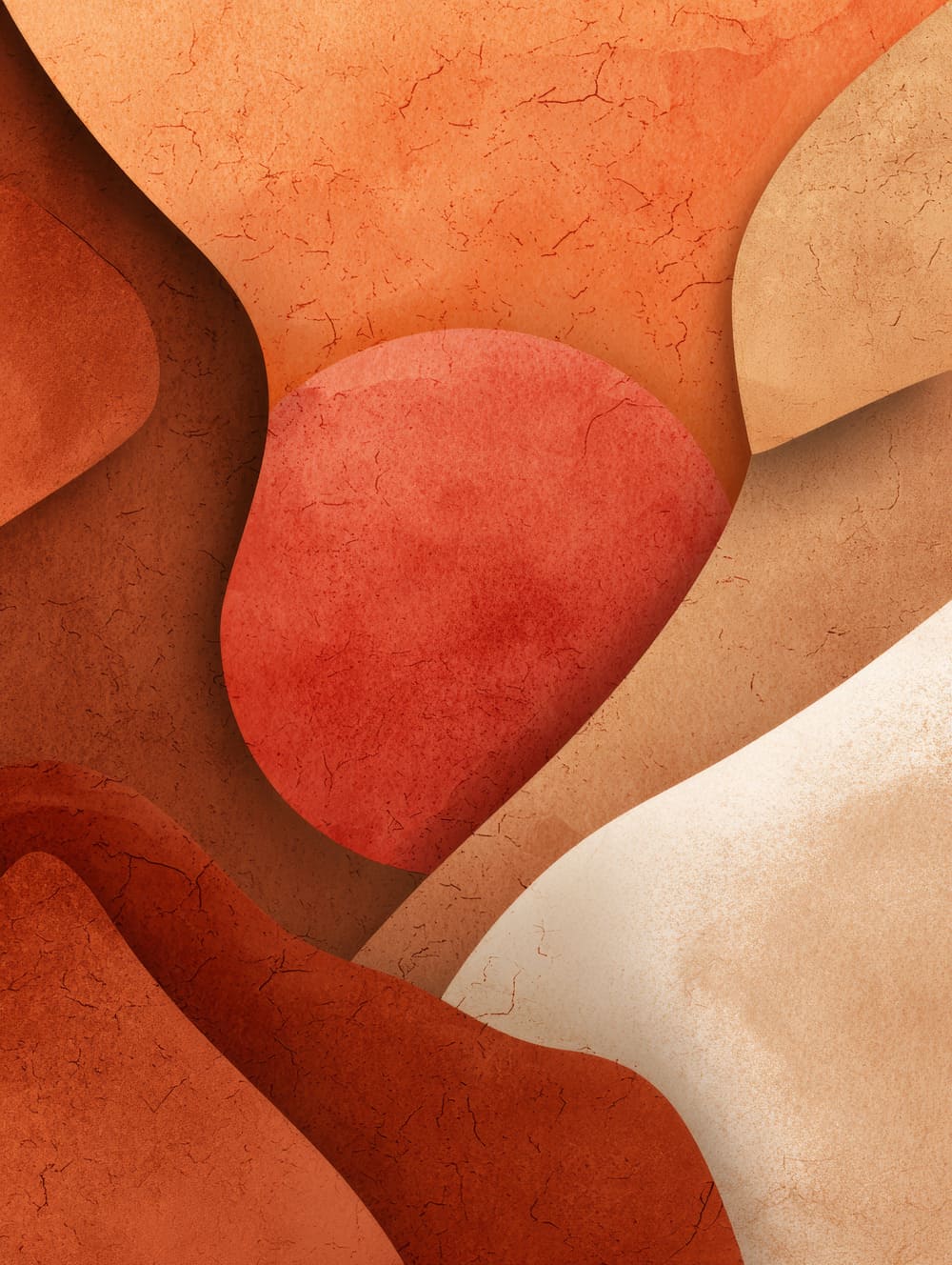 Tableau Terracotta Minimaliste