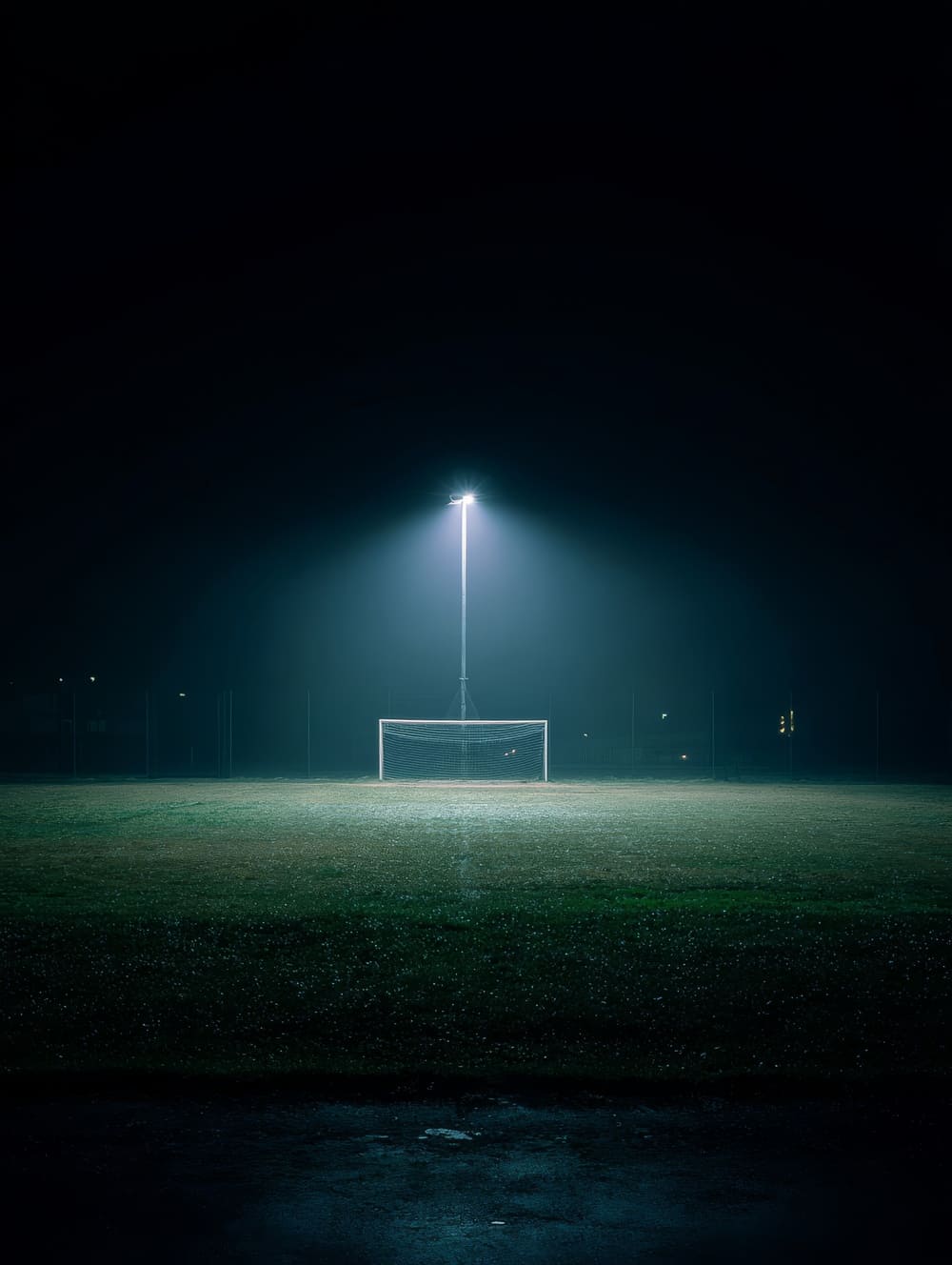 Tableau Terrain Vide Sous Lumière Unique