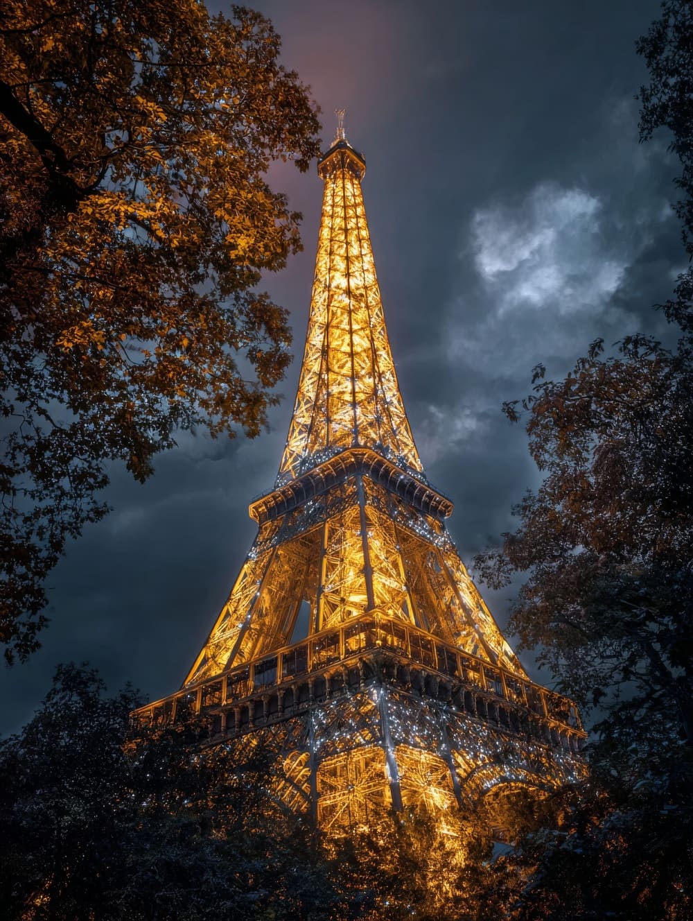 Tableau Tour Eiffel De Nuit