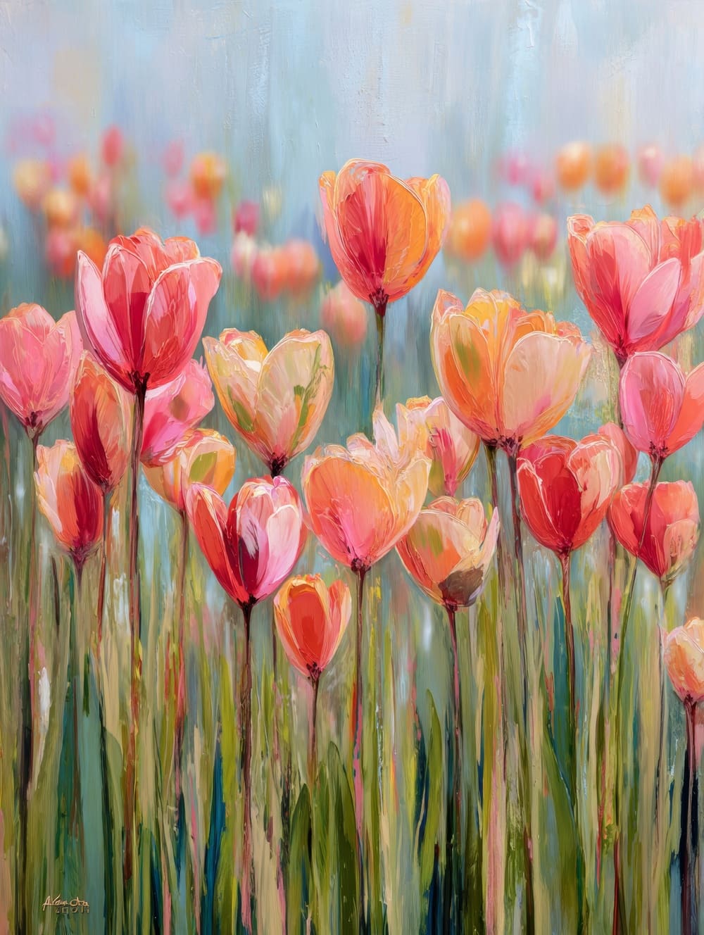 Tableau Tulipes