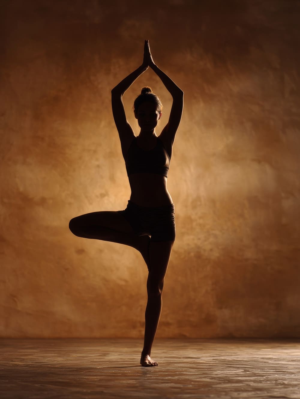 Tableau Yoga Indien Silhouette (Harmonie)