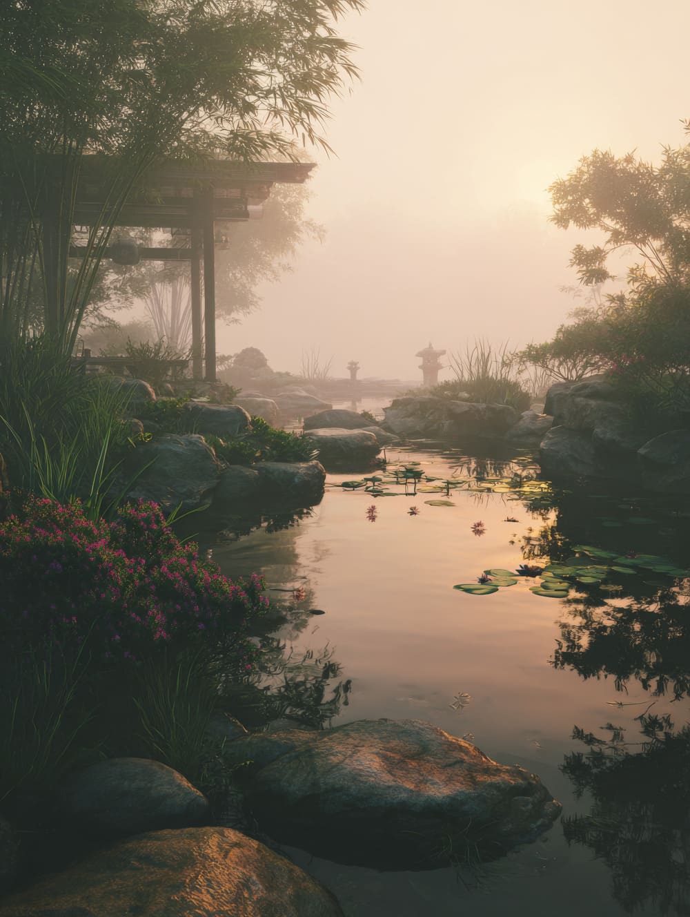 Tableau Zen Lumière Douce