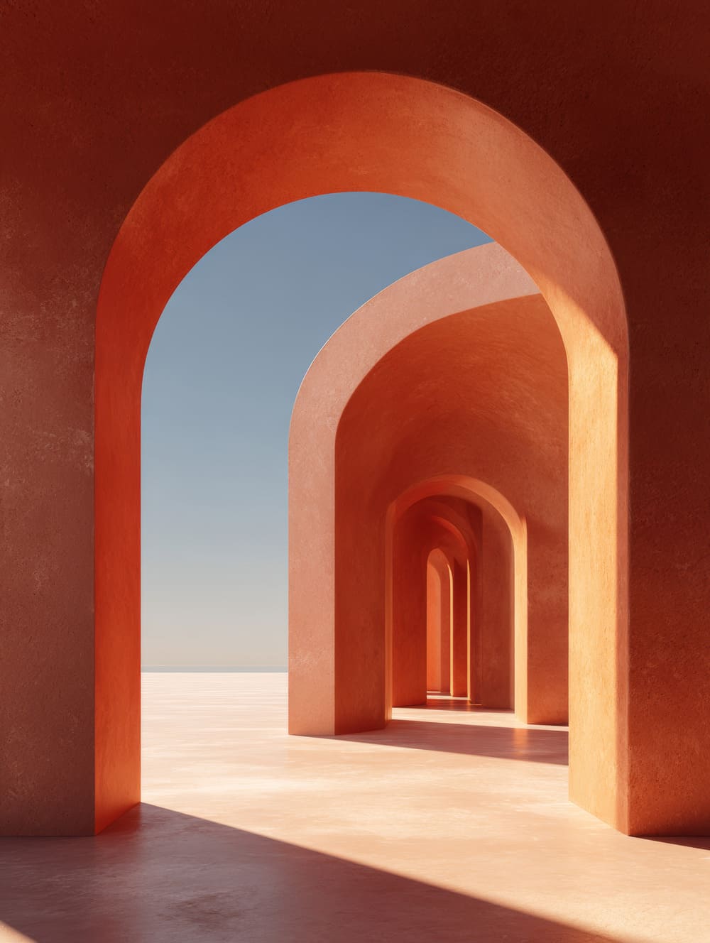 Tableau Arches Terracotta Minimalistes