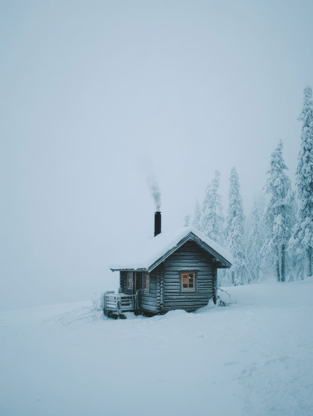 Tableau Cabane Isolée Dans La Neige