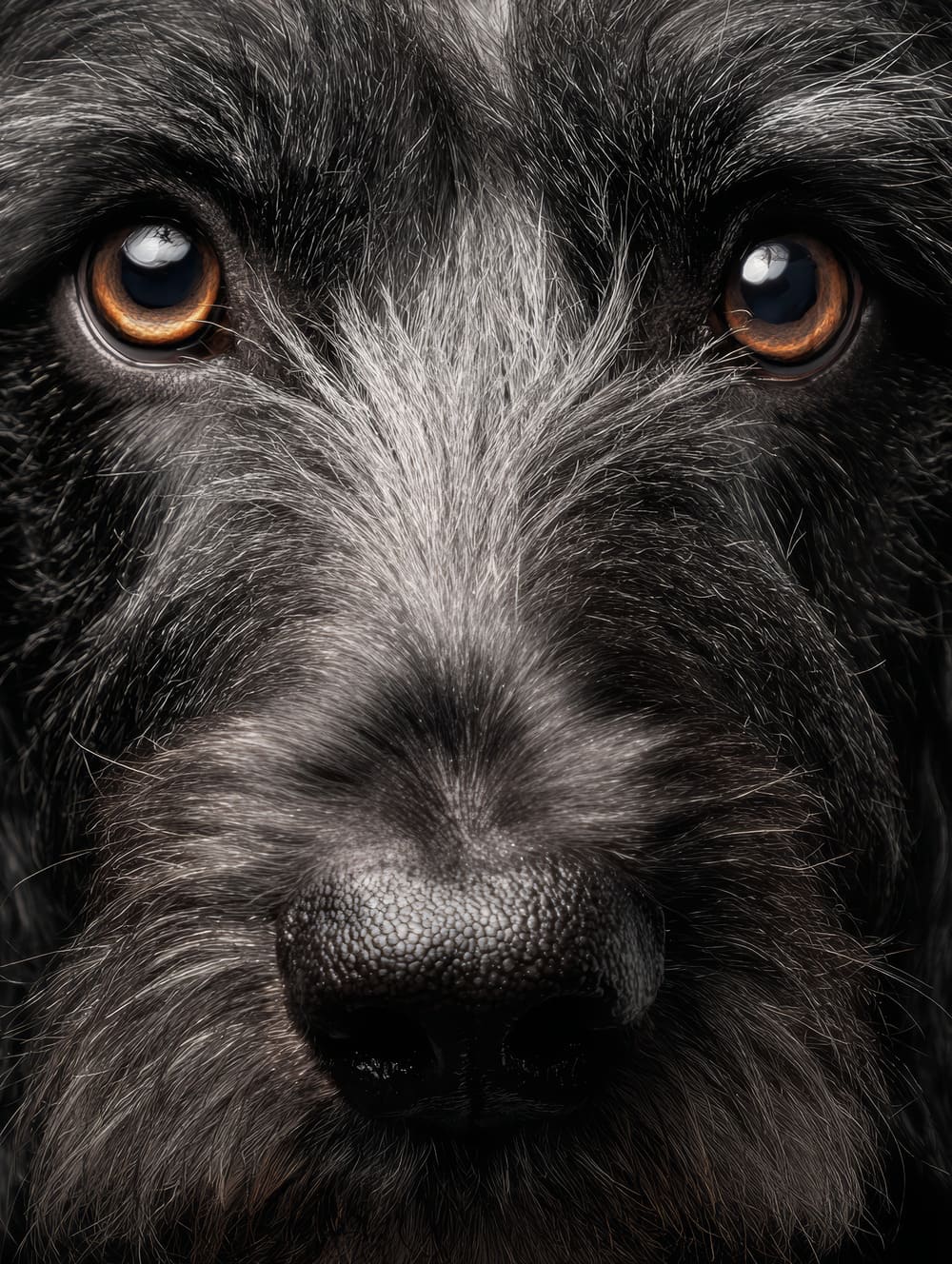 Tableau Chien En Gros Plan (Portrait Émotion)