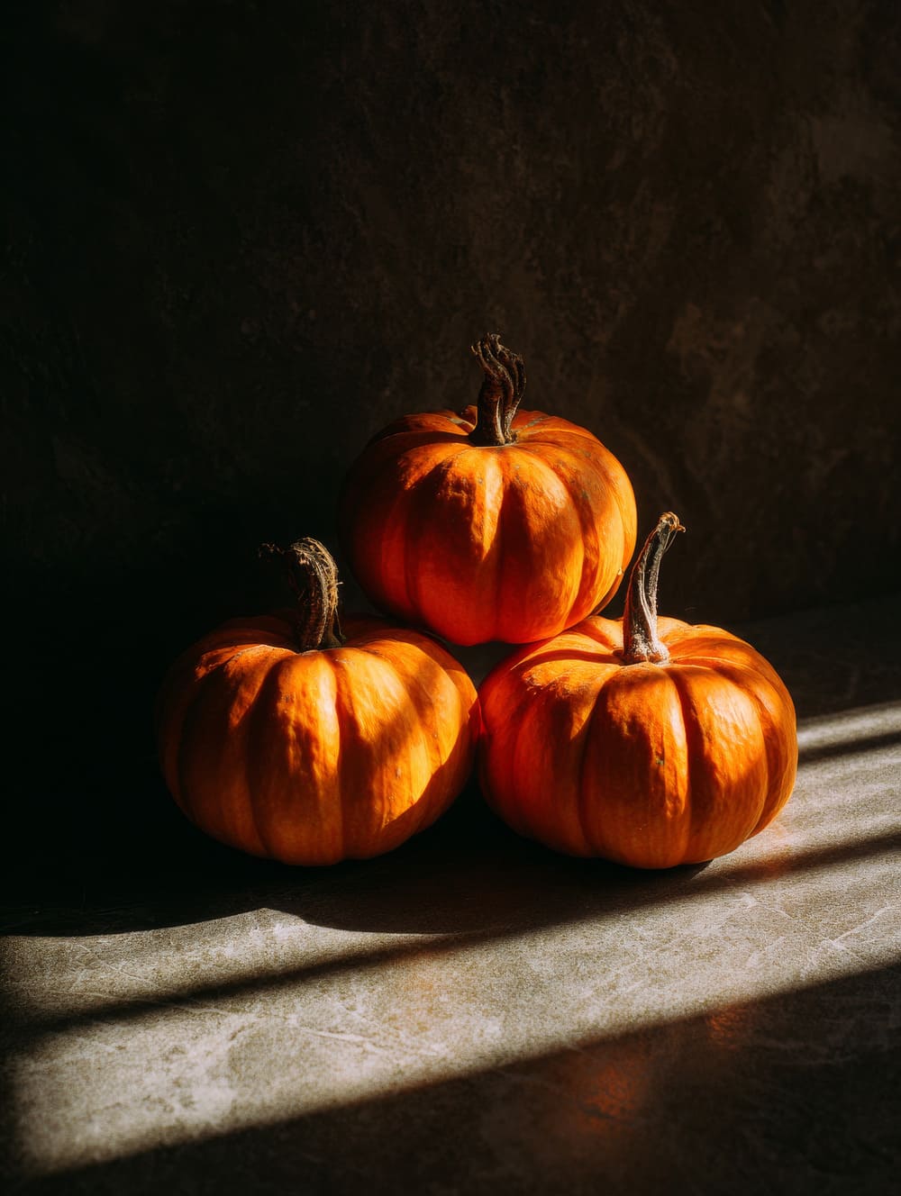 Tableau Citrouilles Dans L’Ombre (Nature Morte)