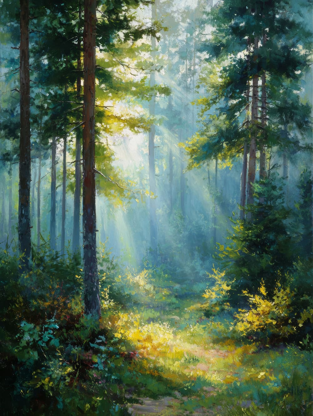 Tableau Clairière Lumineuse