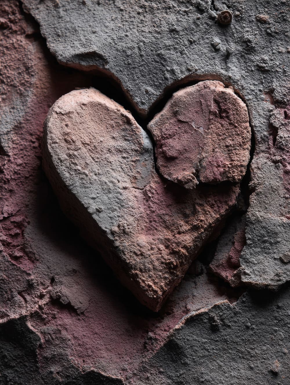 Tableau Cœur Texturé Imparfait / Brut