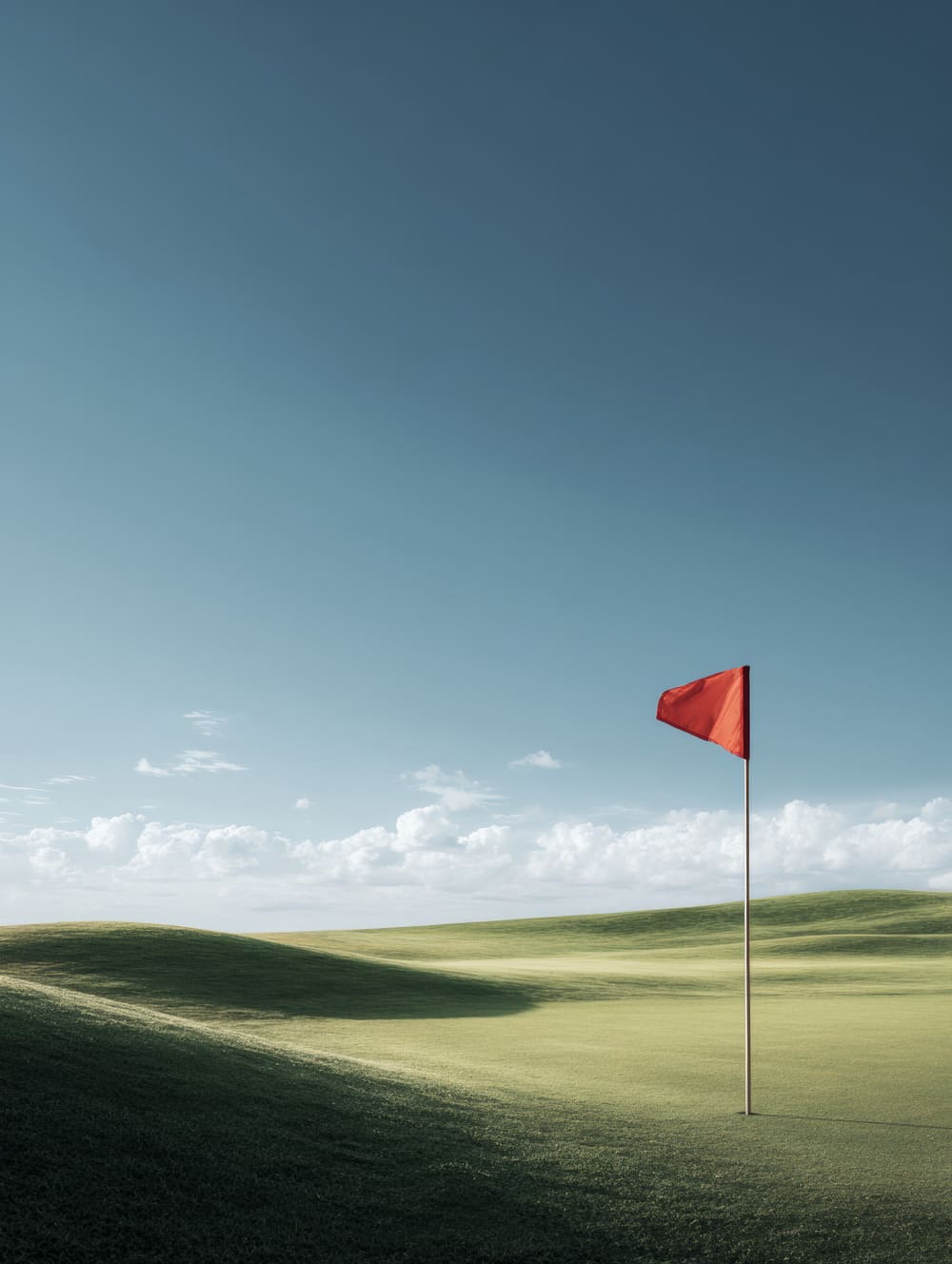Tableau Drapeau Solitaire Sur Green (Golf)