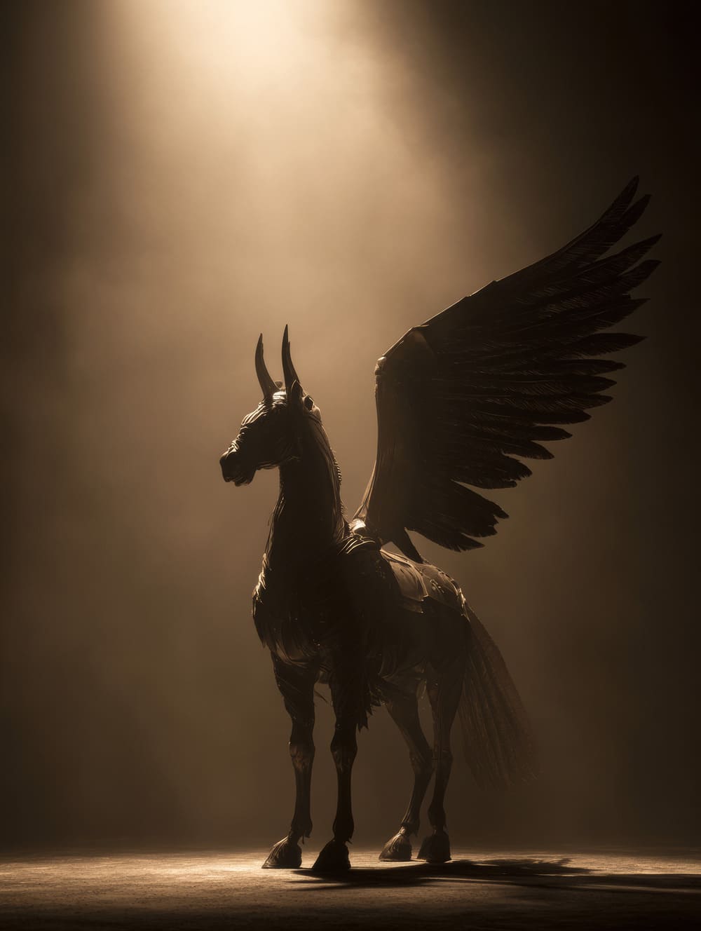 Tableau Figure Mythologique Abstraite