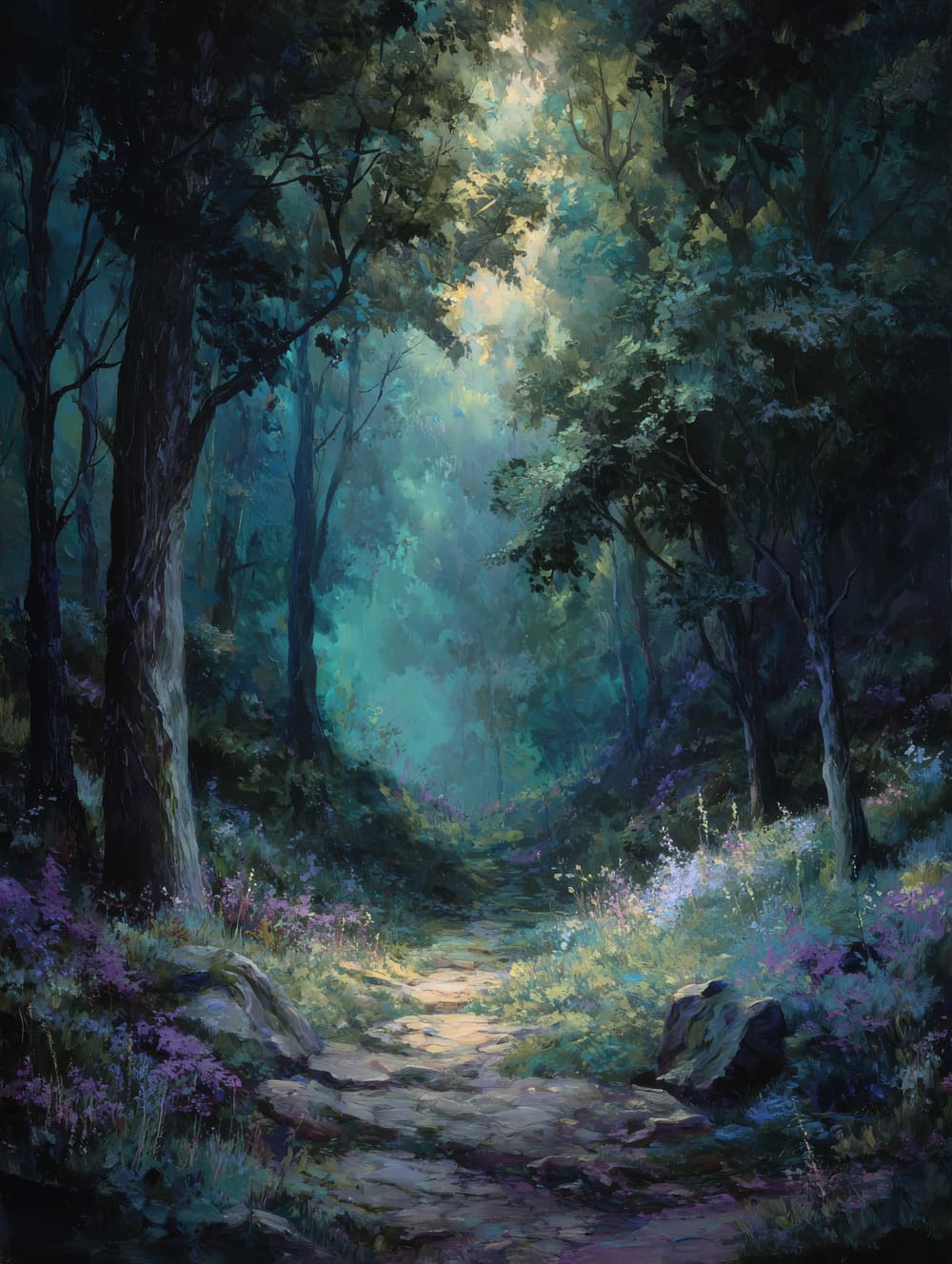 Tableau Forêt Enchantée Sobre