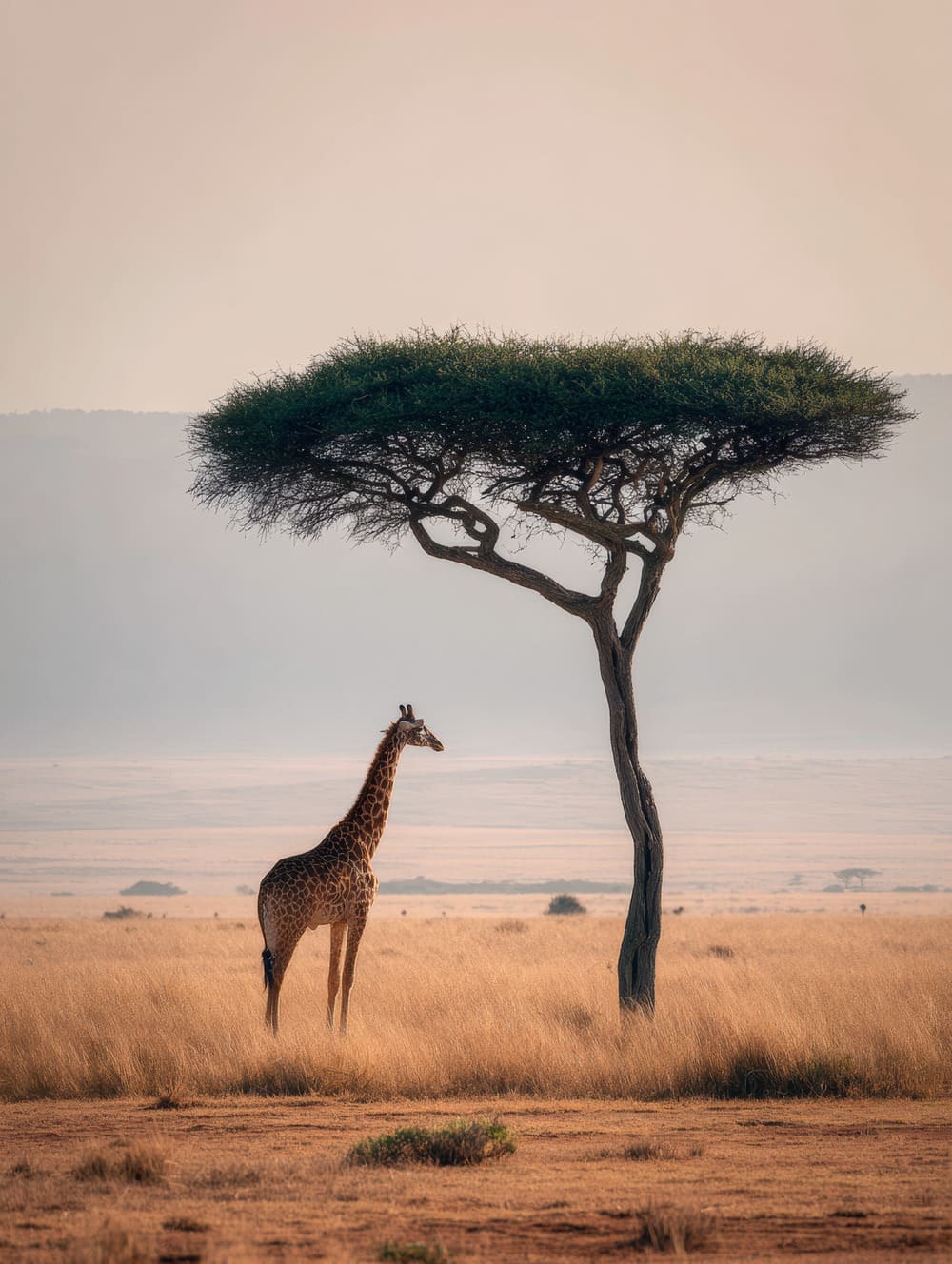 Tableau Girafe et Acacia