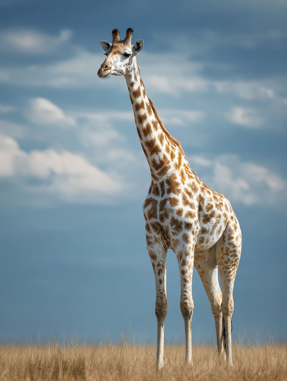 Tableau Girafe Majestueuse En Pied (Vertical Absolu)
