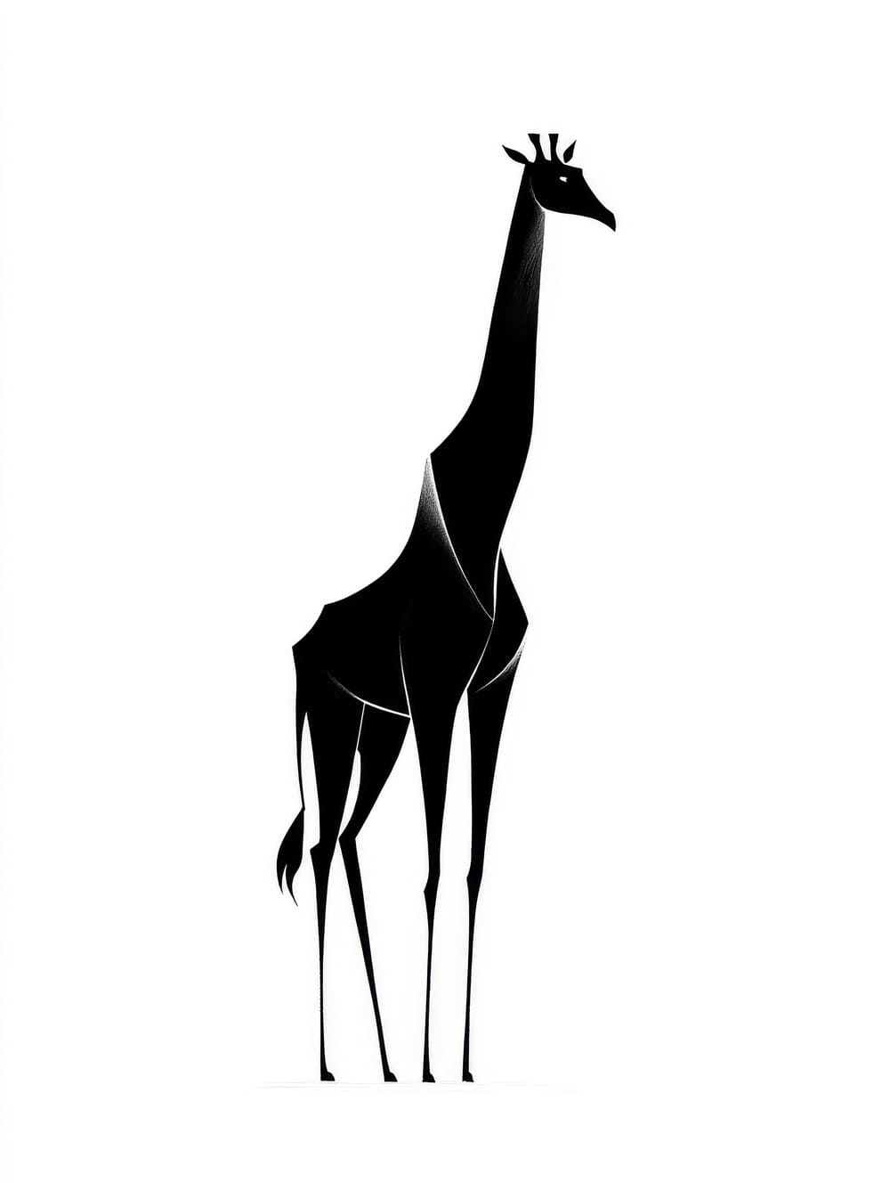 Tableau Girafe Minimaliste