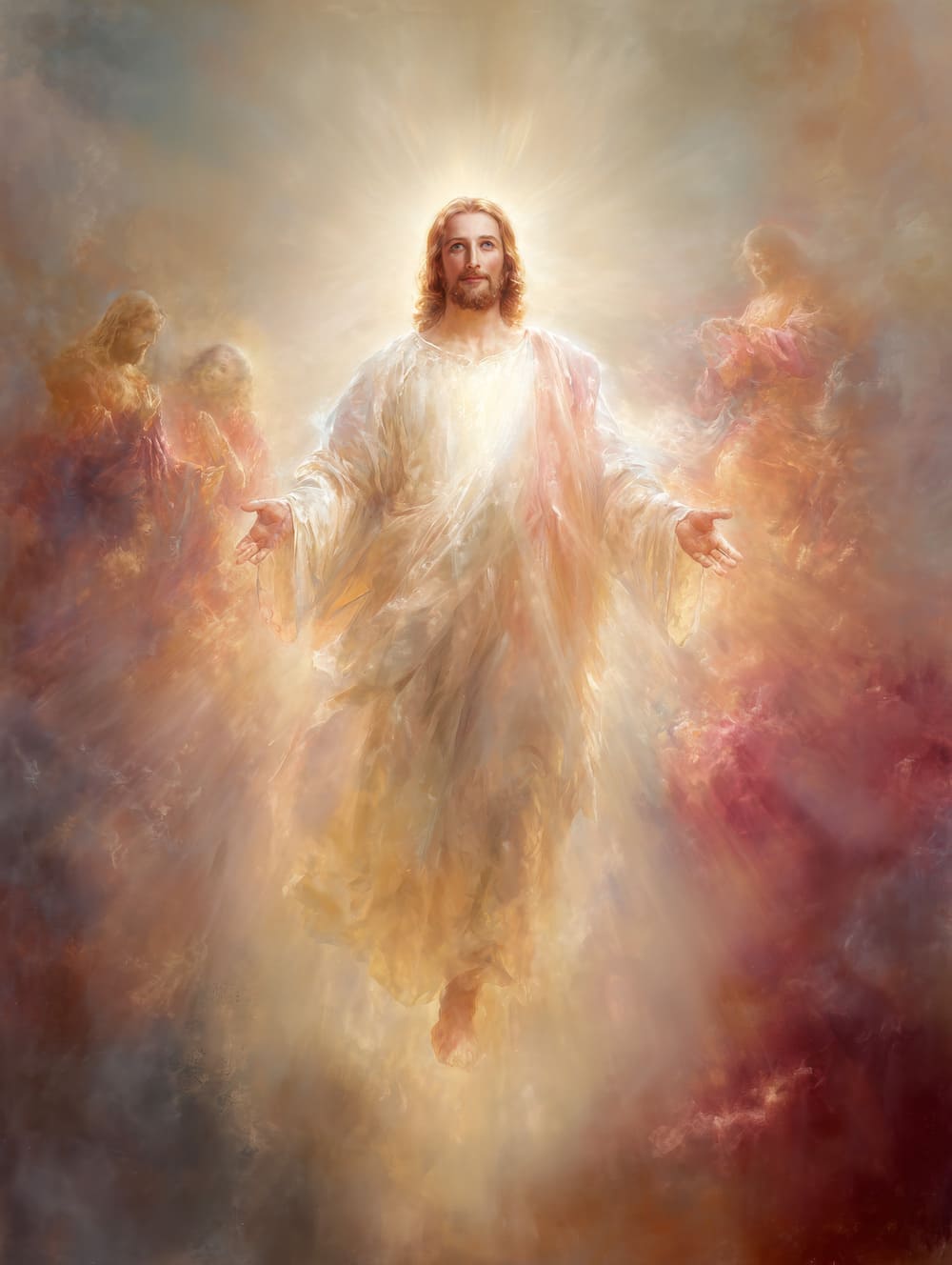 Tableau Jésus En Lumière Divine