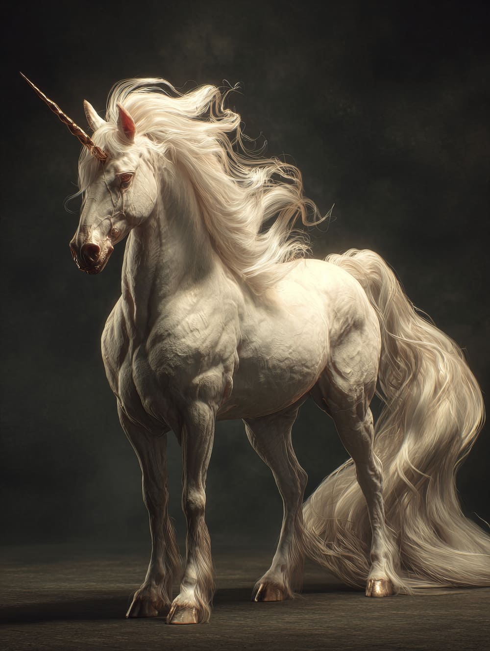 Tableau Licorne Majestueuse Réaliste