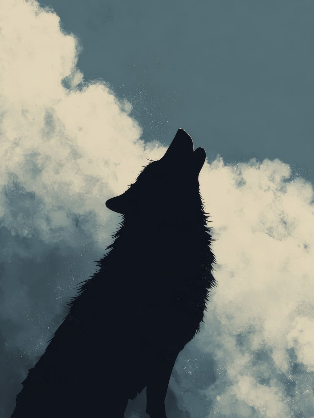 Tableau Loup Hurlant (Version Sobre)