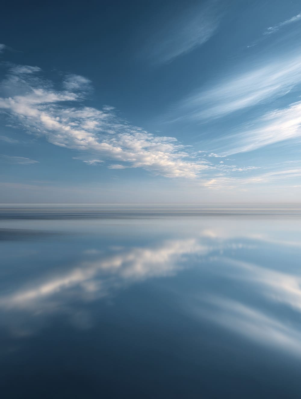 Tableau Nuages Doux En Couches (Horizon Calme)