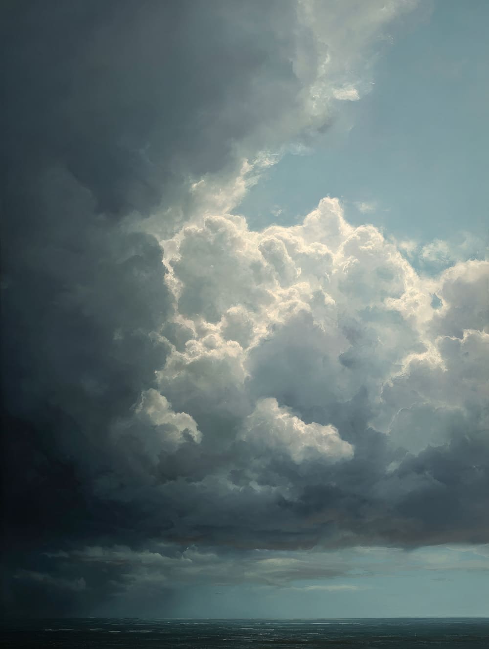 Tableau Nuages Orageux Lointains