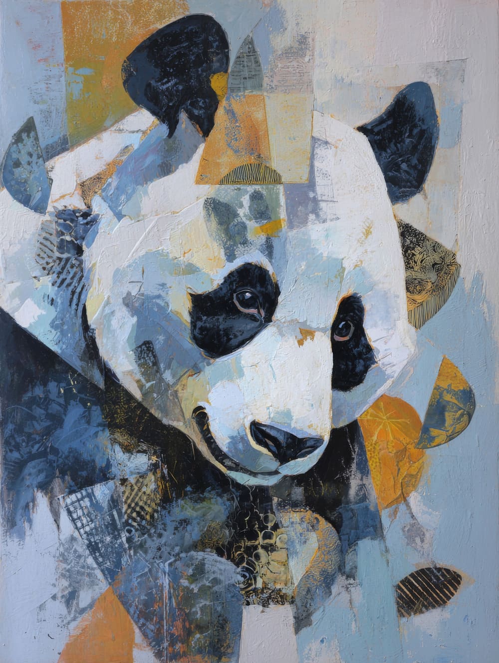 Tableau Panda Abstrait Artistique