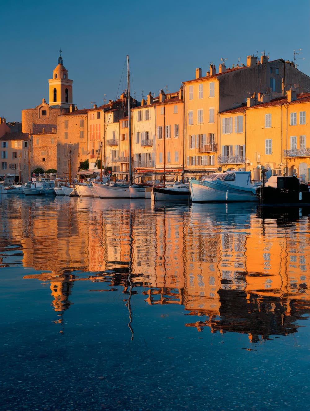 Tableau Port De Saint-Tropez Au Lever Du Jour