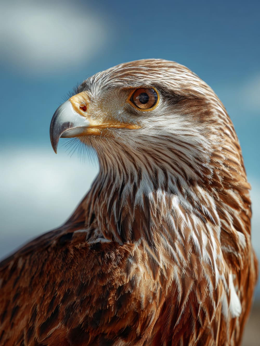 Tableau Rapace De Profil (Aigle / Faucon)