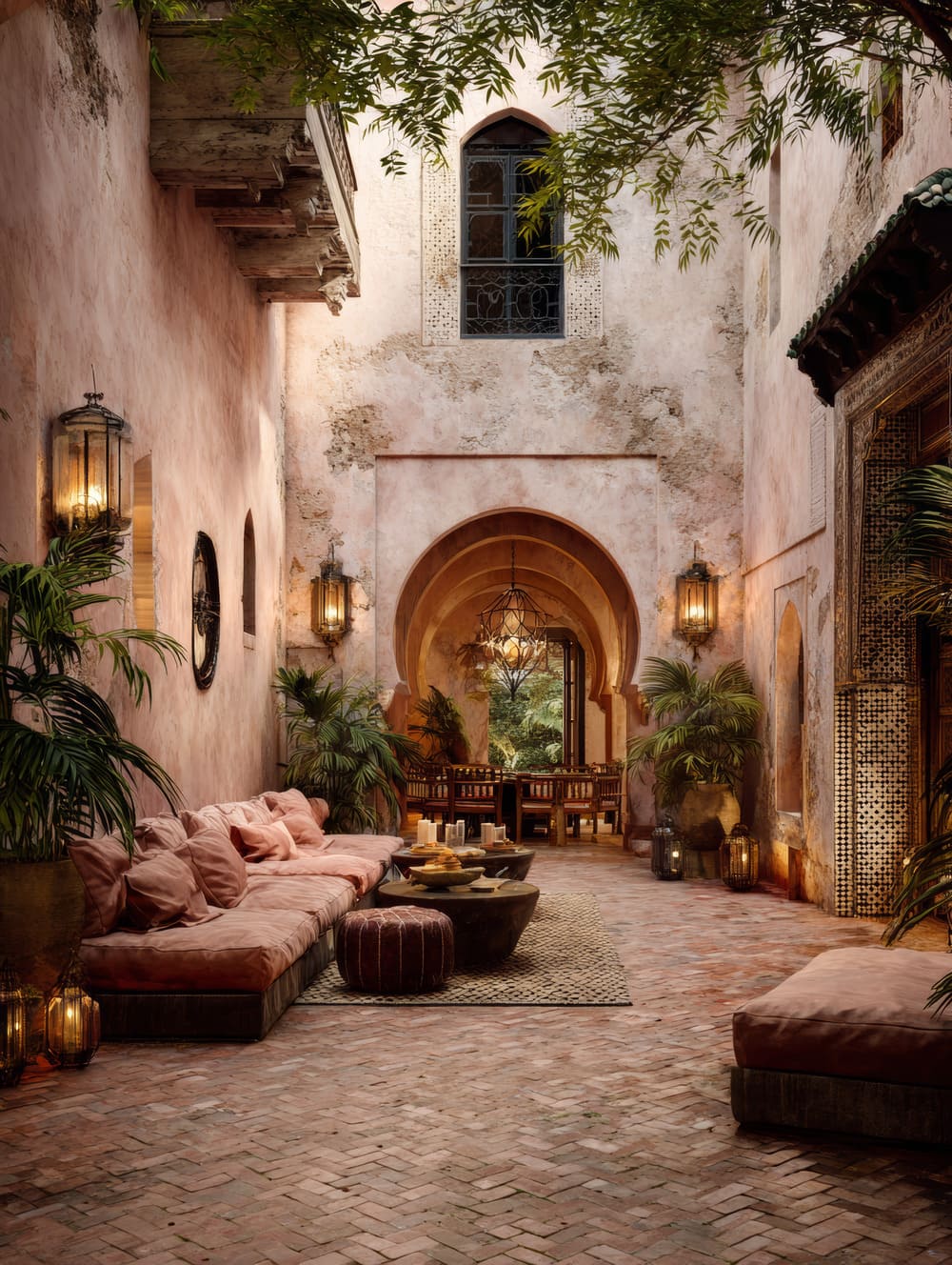 Tableau Riad Intérieur (Patio Calme)