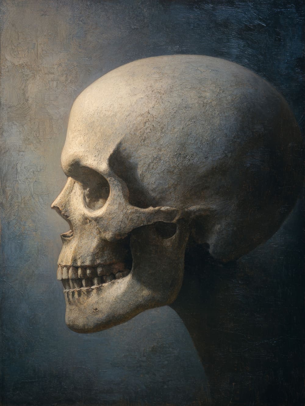 Tableau Tête De Mort De Profil (Calme)