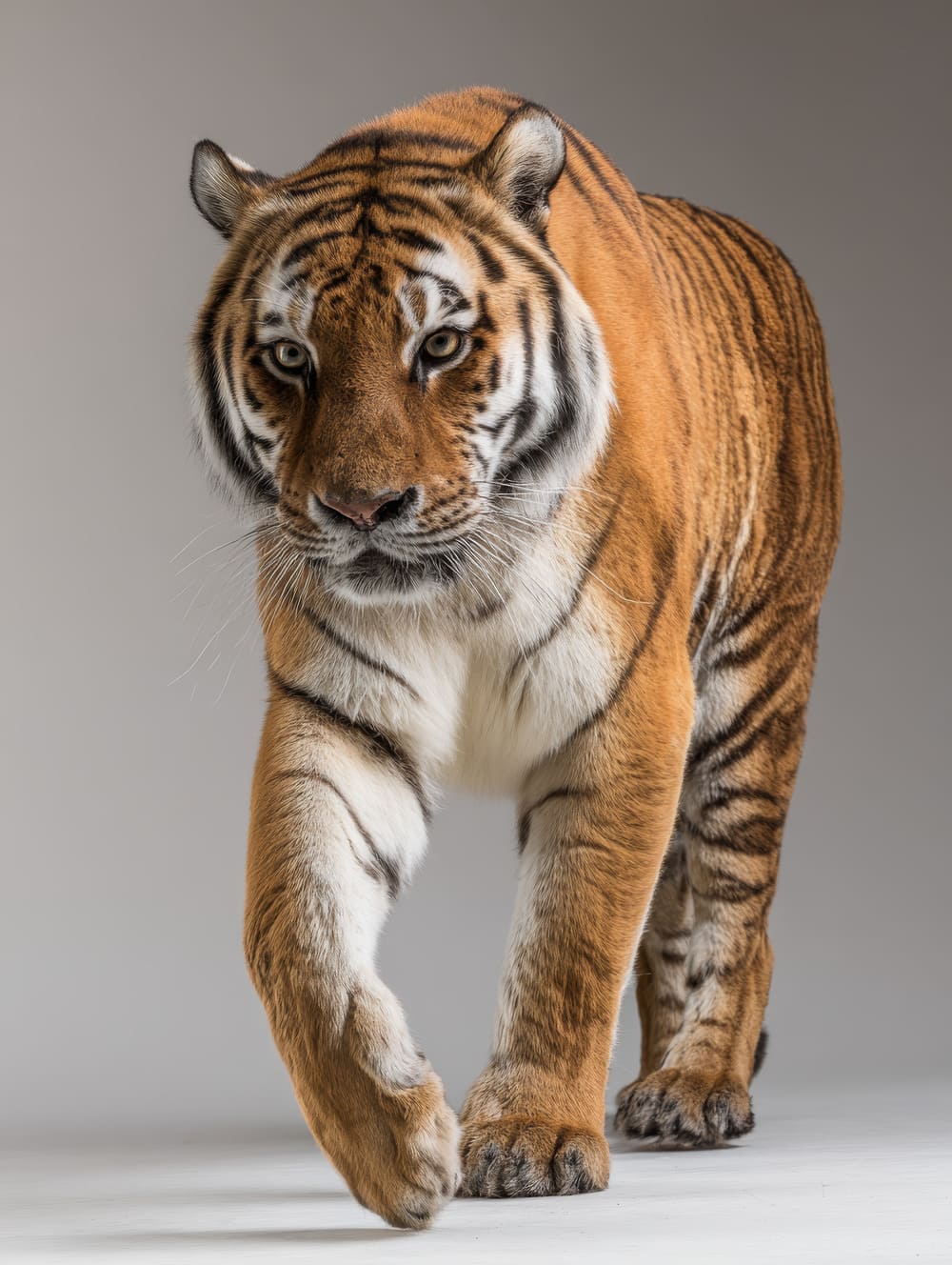 Tableau Tigre De Profil En Marche