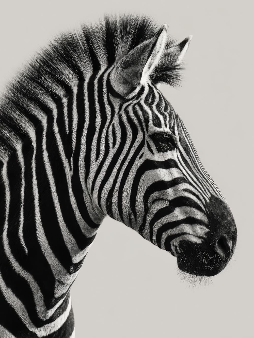 Tableau Zèbre De Profil