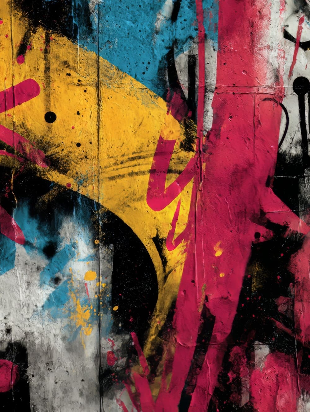 Tableau Abstrait Urbain