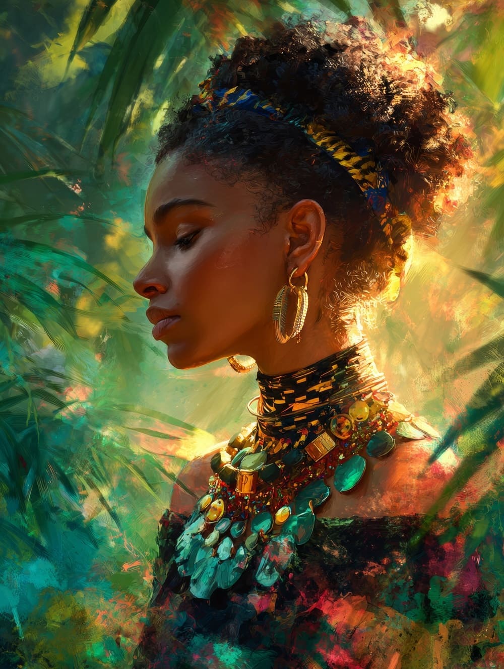 Tableau Africain Exotique