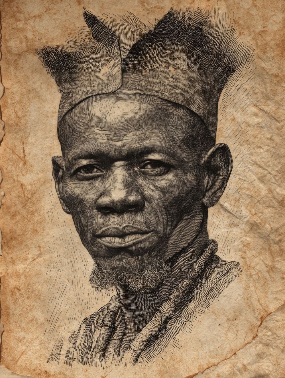 Tableau Africain Gravure