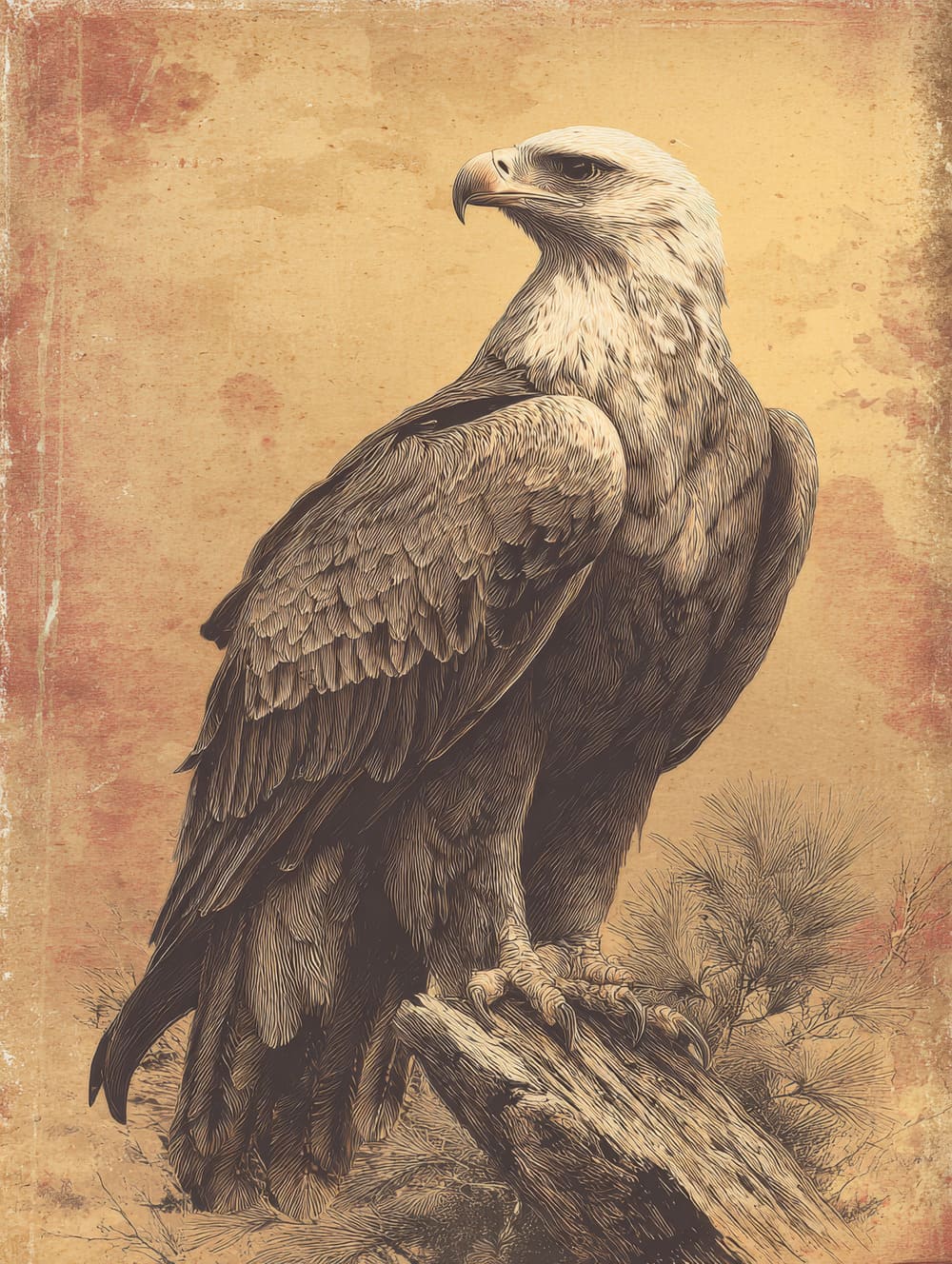 Tableau Aigle Vintage