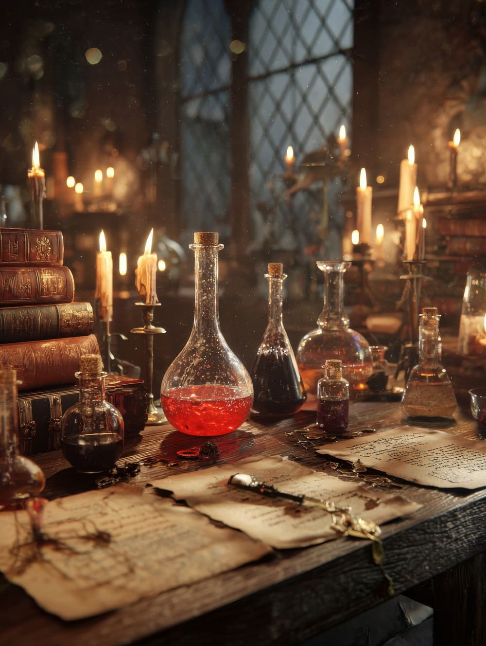 Tableau Alchimie Médiévale