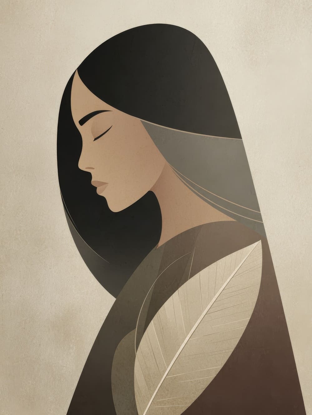 Tableau Amérindien Minimaliste