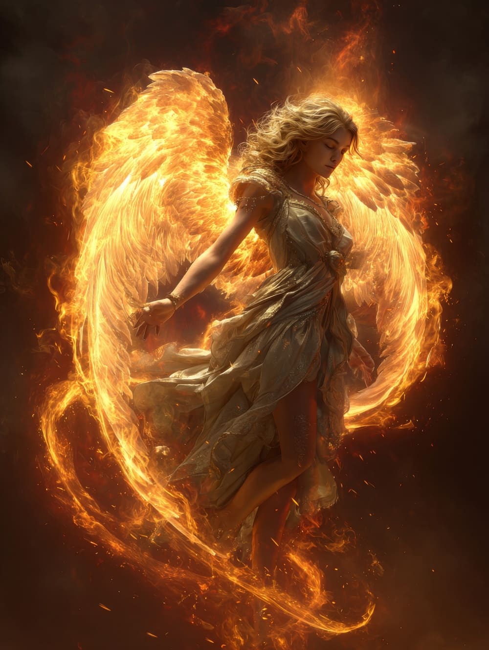 Tableau Ange Et Feu