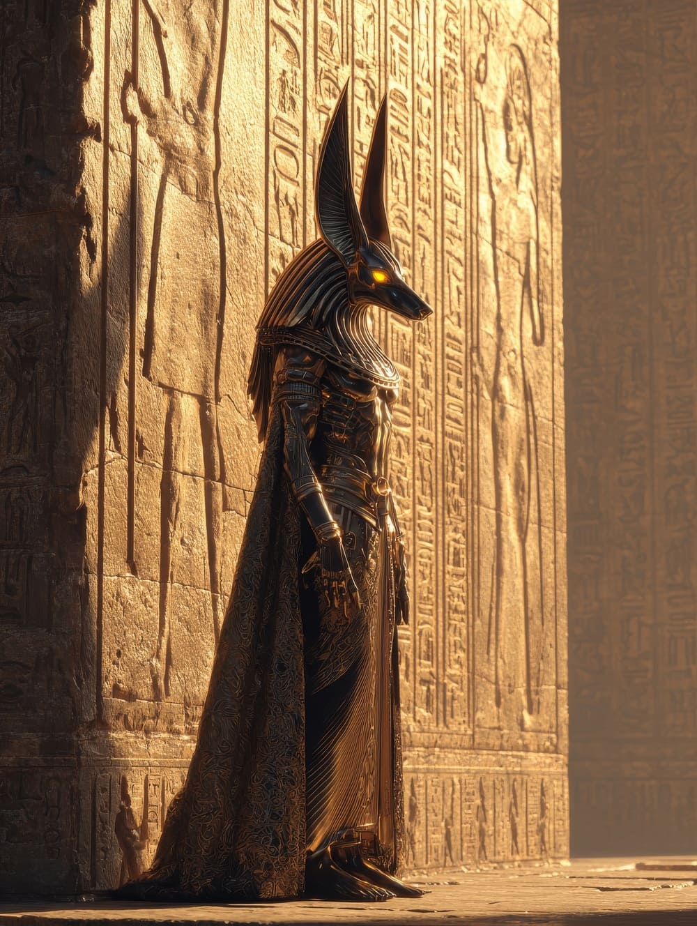 Tableau Anubis Dieu des Morts