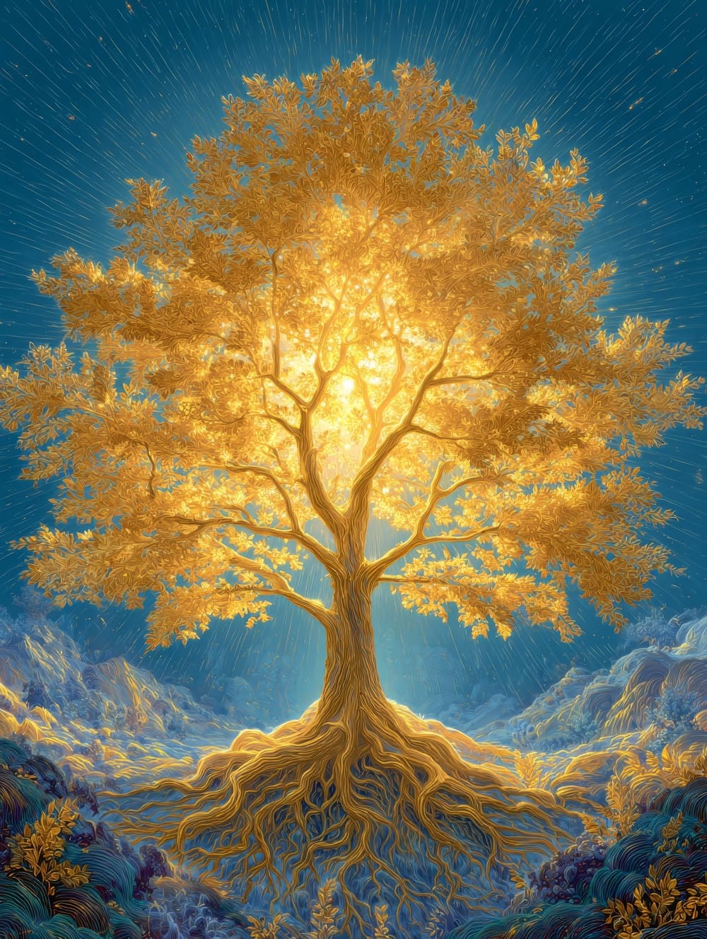 Tableau Arbre de Vie Abondance