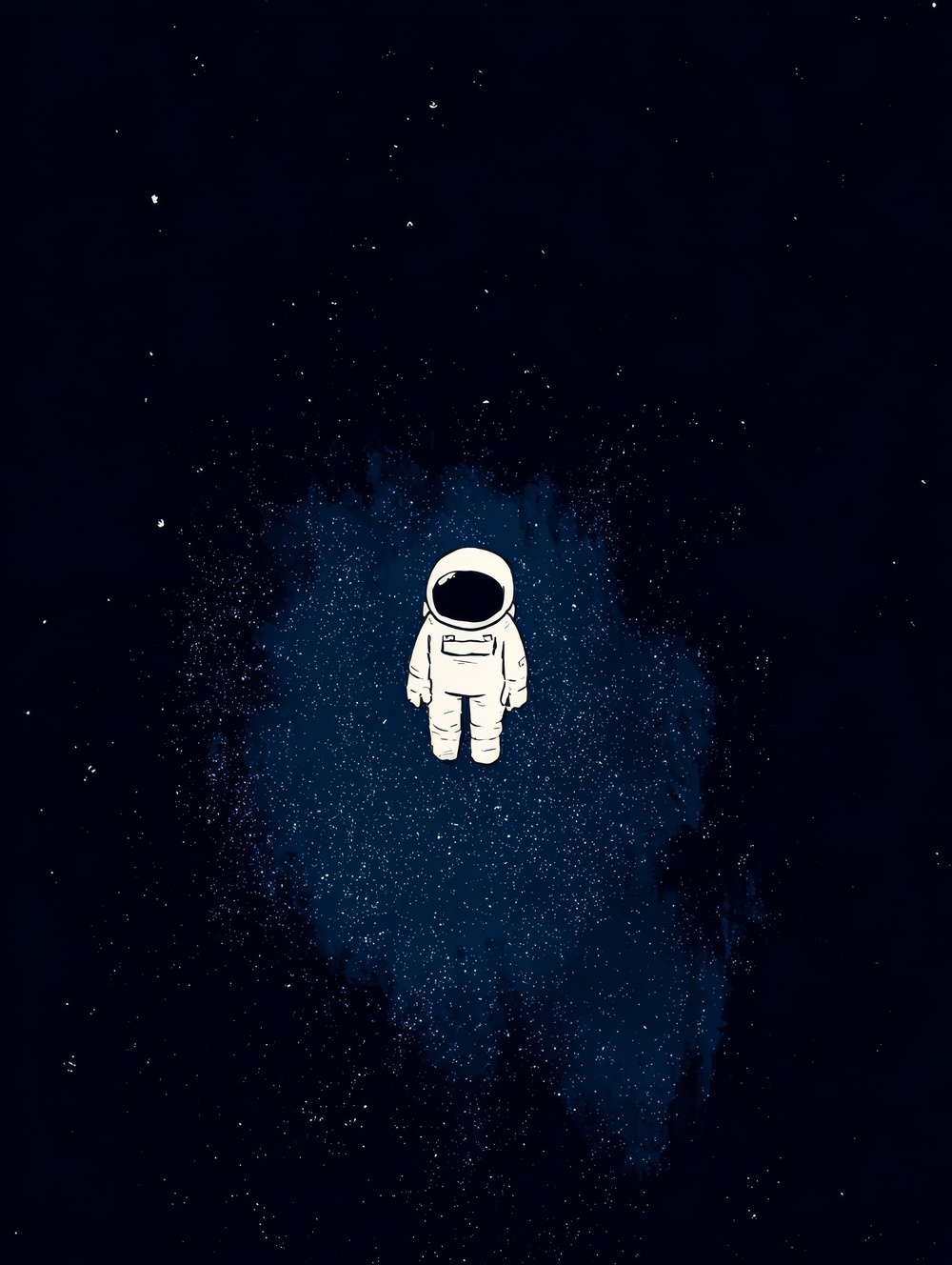 Tableau Astronaute Minimaliste